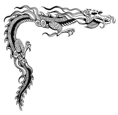Dragon Borders Idea Dragon Art Dragon Silhouette Dragon