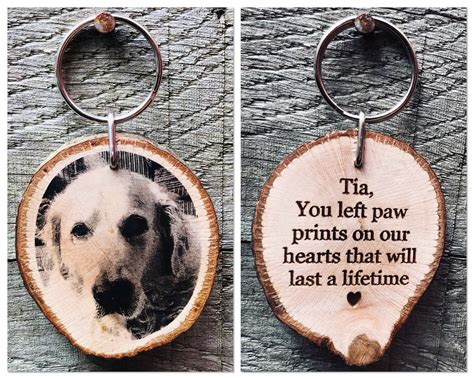 Dog Memorial T In Loving Memory Keyrings Pet Loss Etsy