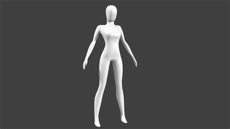 3d Asset Low Poly Woman Rigged Cgtrader