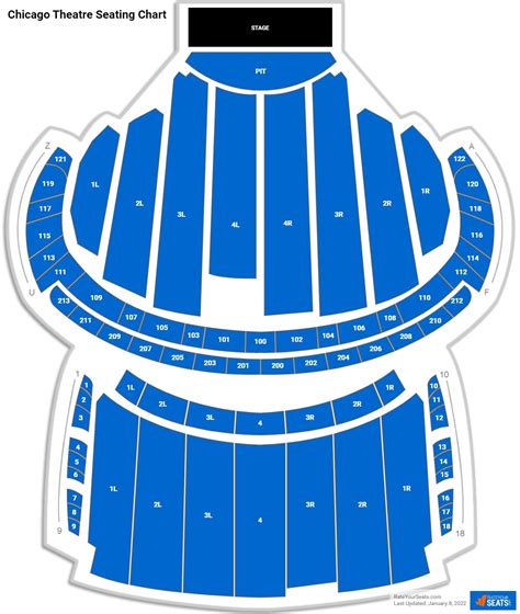 Seat Number Chicago Theater Seating Chart