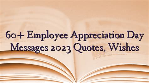 60 Employee Appreciation Day Messages 2023 Quotes Wishes Technewztop