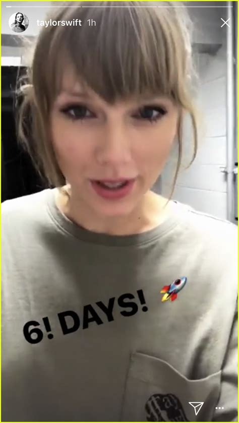 Taylor Swift Shows Fans Her Reputation Tour Rocket Sled Photo