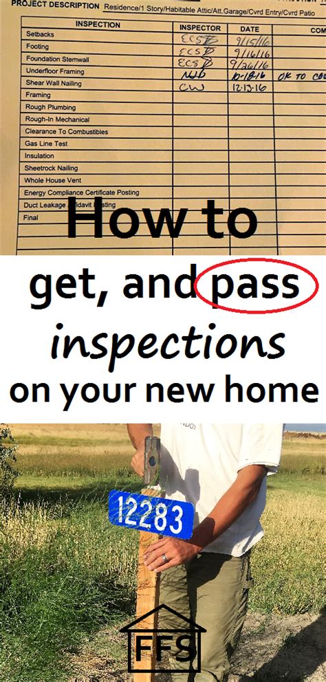 How To Get And Pass Inspections On Your New Home What Inspections You