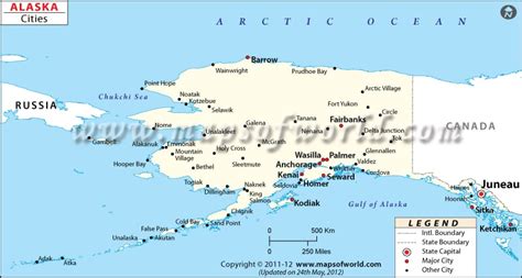 Cities In Alaska Map Of Alaska Cities