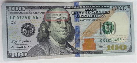 Real 100 Usa Star Federal Reserve Note From 2009 Real One Hundred Dollar Bill