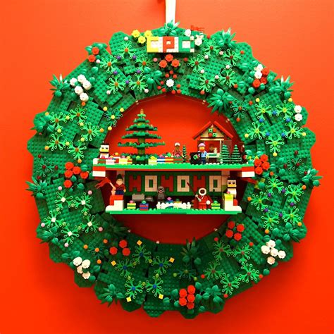 Four Fun Lego Christmas Wreath Ideas Lego Weihnachtsdorf Lego