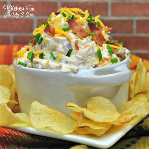 Loaded Baked Potato Dip Kitchen Fun With My Sons