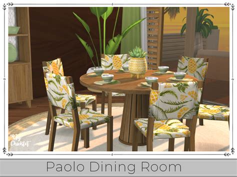 Paolo Dining Room By Chicklet At Tsr Sims 4 Updates