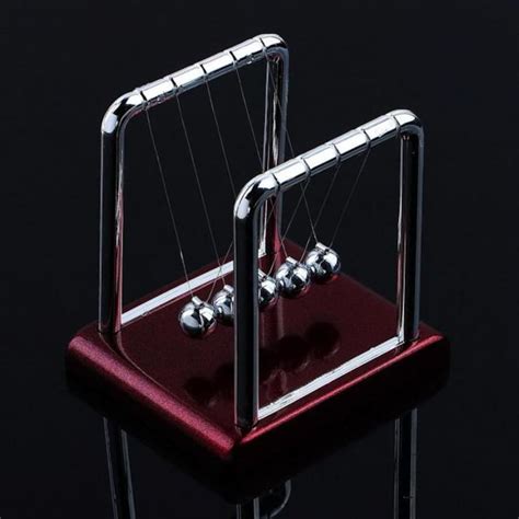 newton s cradle desk table decor metal pendulum ball etsy