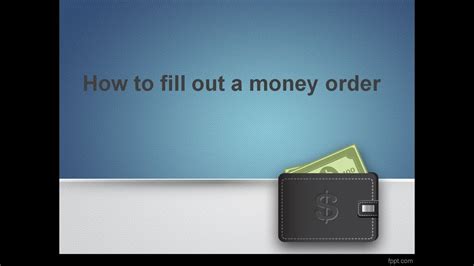 Now that you have purchased a money order, you need to fill it out right so that the money you send, reaches the destined person. How to fill out a money order - YouTube