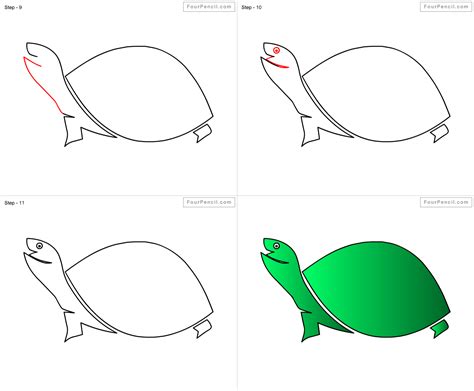 How To Draw Tortoise For Kids Drawing For Kids Drawing Tutorials For