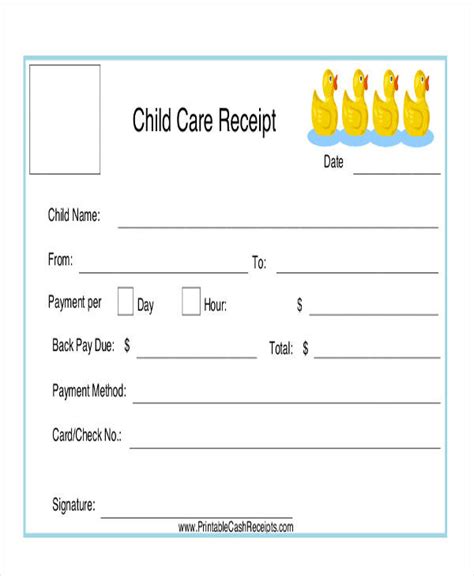 Free Daycare Invoice Template