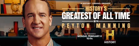 Historys Greatest Of All Time With Peyton Manning Tv Poster 2 Of 2