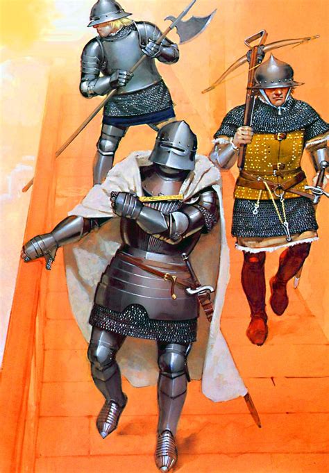 Swedish Finland Men At Arms And Crossbowmen Mid 15th Century