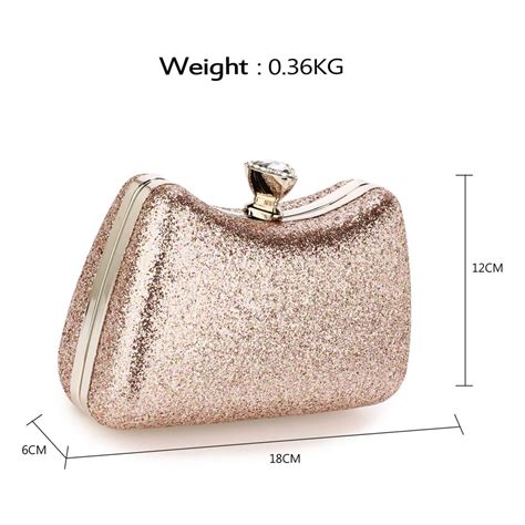 Agc00360 Pink Hard Case Diamante Clutch Bag