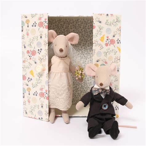 Maileg Wedding Mice Couple In Box Conscious Craft