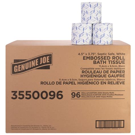 Genuine Joe 2 Ply Bath Tissue 2 Ply 450 X 3 500 Sheetsroll