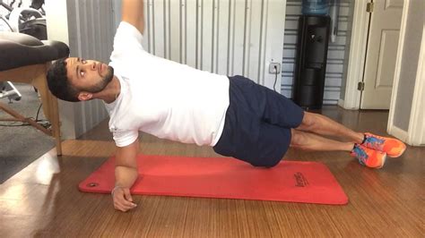 Side Plank With Arm Rotation Youtube