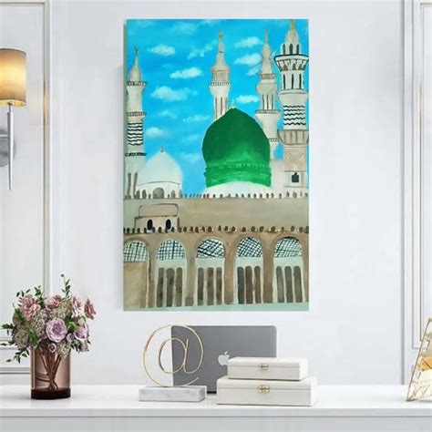 Masjid Un Nabvi Painting By Hafsa Osama Saatchi Art