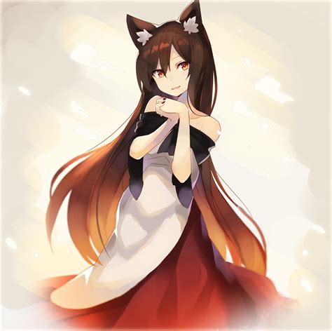 Touhou Imaizumi Kagerou Werewolf Girl Brown Hair Anime