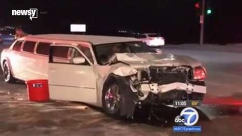 11 injured in limo crash on California freeway
