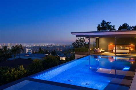 Photo Of In Friends Star Matthew Perrys Midcentury Stunner Hollywood Hills Homes