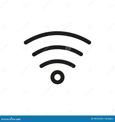 Wireless Icon Online Network Symbol Stock Illustration Illustration