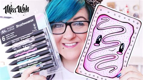 How To Draw A Simple Kawaii Pop Tart Drawing Promarkers Colouring