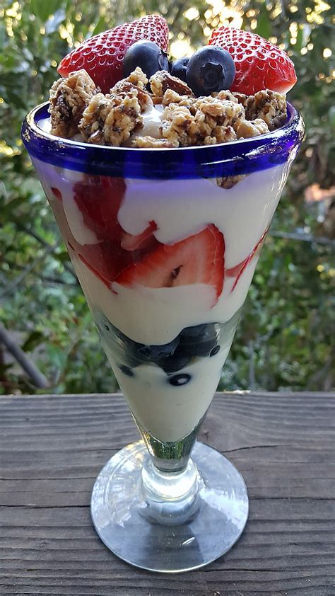 Healthy Strawberry Blueberry Yogurt Parfait Recipe Mama Likes To Cook