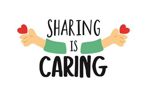 Sharing Is Caring Archivo De Corte Svg Por Creative Fabrica Crafts