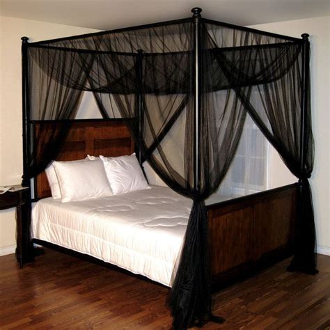 On the other hand, the contemporary four poster canopy bed could generate a romantic feel by hanging soft color curtains. Casablanca Palace Four-Poster Bed Canopy (With images ...