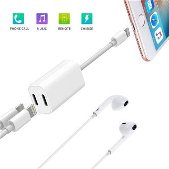 Adaptateur 2 en 1 pour iphone 7 8 plus x audio écouteur double chargeur jack. -57% sur INECK® iPhone 8 adaptateur double Lightning ...