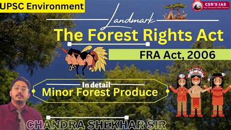 Complete Lecture On The Forest Rights Act 2006 Fra2006 Upsc Pcs