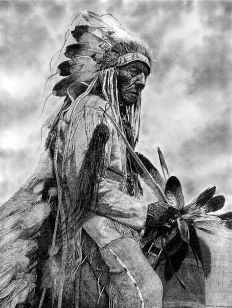 Native American Art Native American Chief More Pencil Drawings Native American Drawing