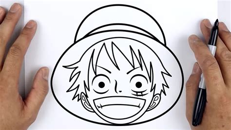 How To Draw Monkey D Luffy One Piece Easy Step By Step Tutorial