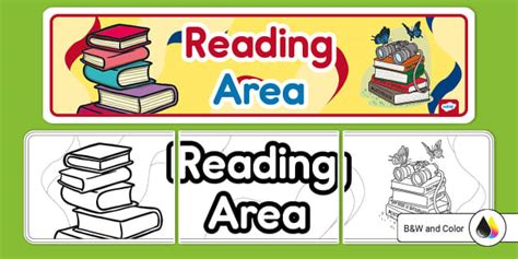 Reading Area Banner Teacher Made Twinkl