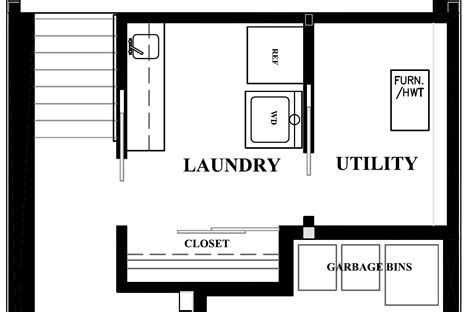 Basement Floor Plan Laundry Utility Rooms Monica Bussoli Interiors
