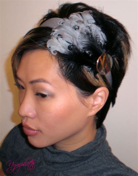 Cool Feathered Headband Hairstyle For Girls Headband Hairstyles
