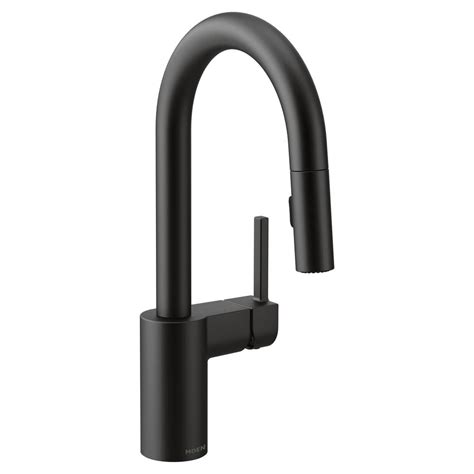 Align 1.5 gpm single hole pull down kitchen faucet with motionsense wave, duralast, duralock, and power clean. MOEN Align Single-Handle Bar Faucet Featuring Reflex in ...