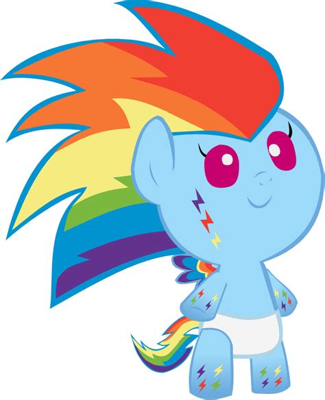 Cute Rainbow Power Dashie Foal1 By Megarainbowdash2000 On Deviantart