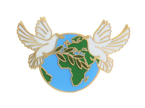 Doves Of Peace Pin Badge