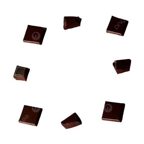 Decoración De Trozos De Chocolate Png Chocolate Piezas Decoración