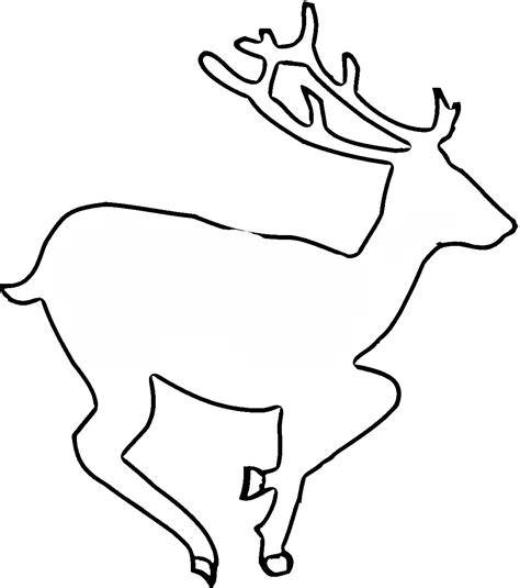 A Deer Outline Coloring Online Super Coloring Clipart Best