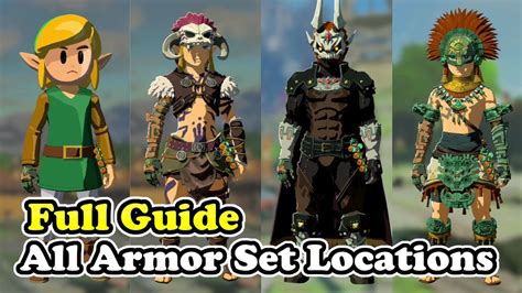 All Armor Set Locations Zelda Tears Of The Kingdom Full Guide Youtube
