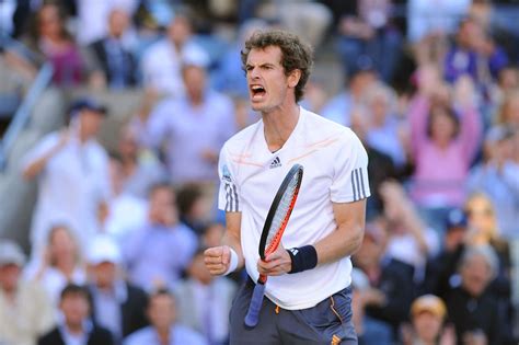 Andy Murray Gbr 3 Fired Up Against Novak Djokovic Srb 2 In The Mens Singles Final In