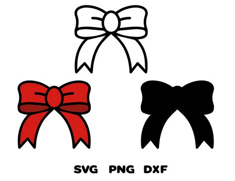 Bow Svg Bow Silhouette Svg Girl Bow Svg Bow Cricut Cut File Etsy