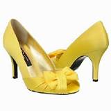 Low Heel Yellow Shoes Photos