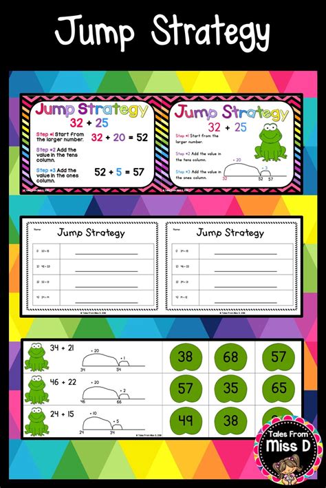 Jump Strategy Teaching Math Strategies Early Learning Math Teaching