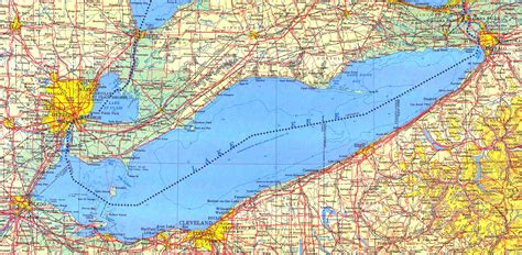 Lake Erie Shoreline Map