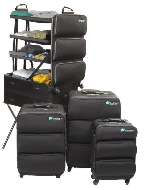Shelfpack Luggage With Built In Shelves That Pop Up On Opening Made